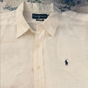 Ralph Lauren Men's Off-White Button Down Shirt